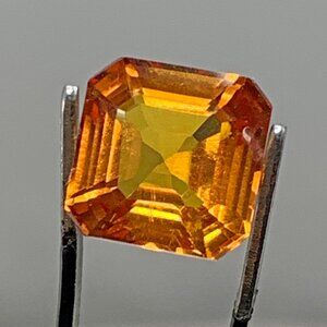 Certified Orange Sapphire Gemstone